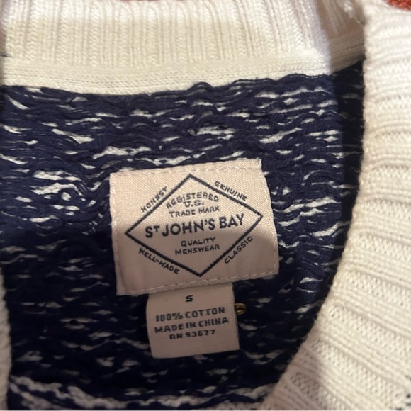 Men’s reindeer knit cream crewneck Chr sweater fair isle nordic - Picture 7 of 7